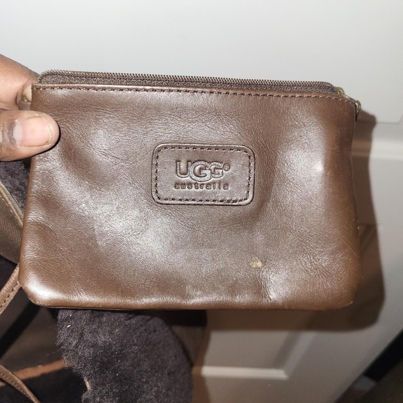 UGG Brown Shearling Tote Bag - Picture 2 of 7
